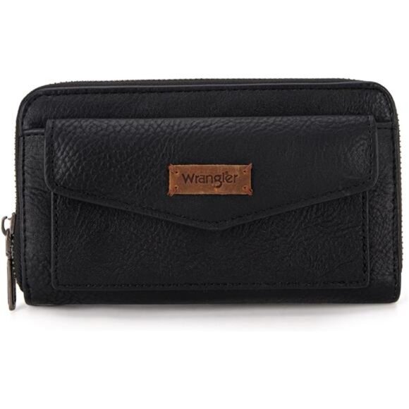 Large Capacity Wallets Women Black - Picture 1 of 6